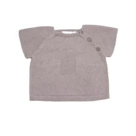 Taupe Summer Knit Top
