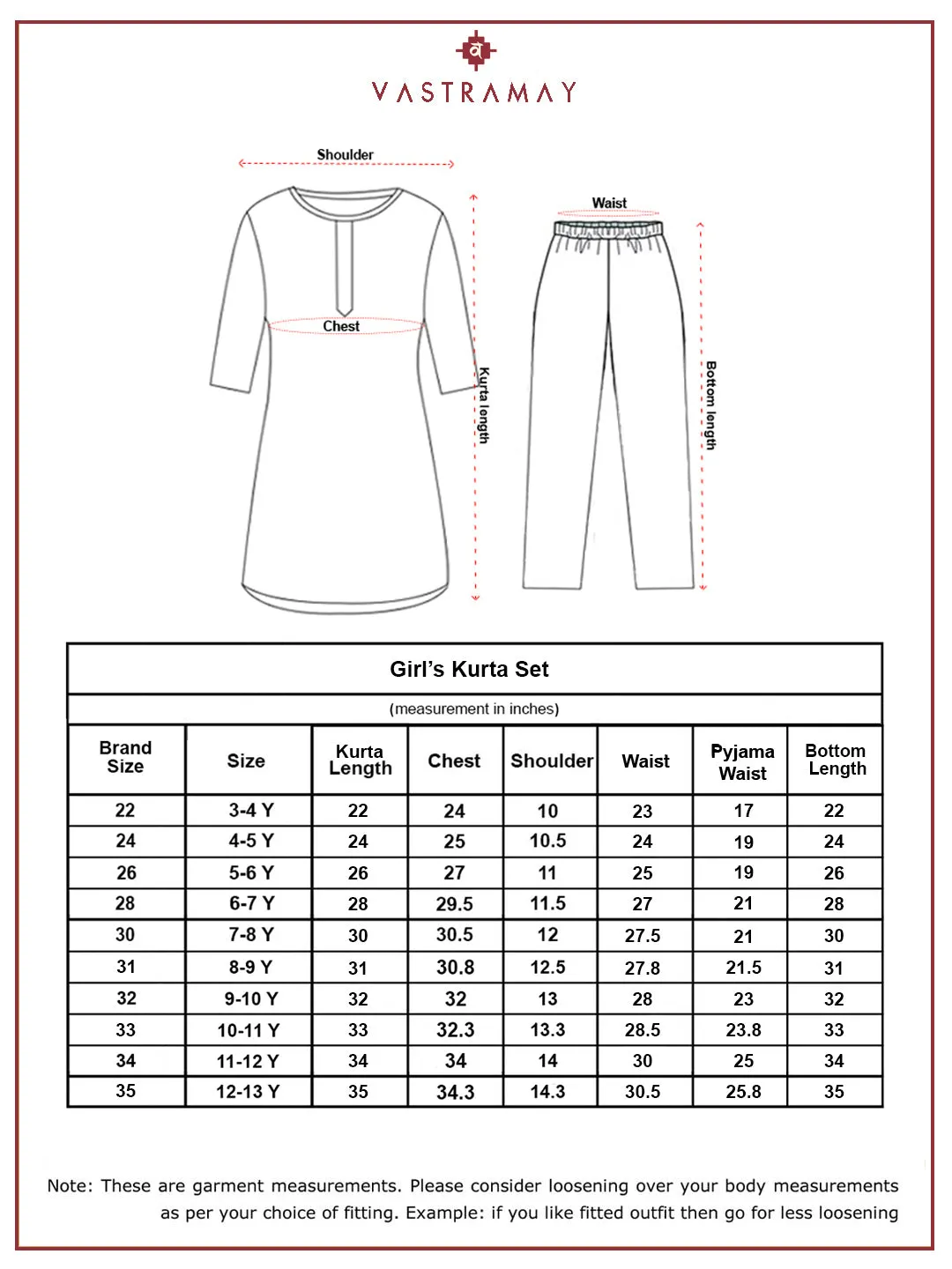 VASTRAMAY Girls' White Kurta, Leggings and Dupatta