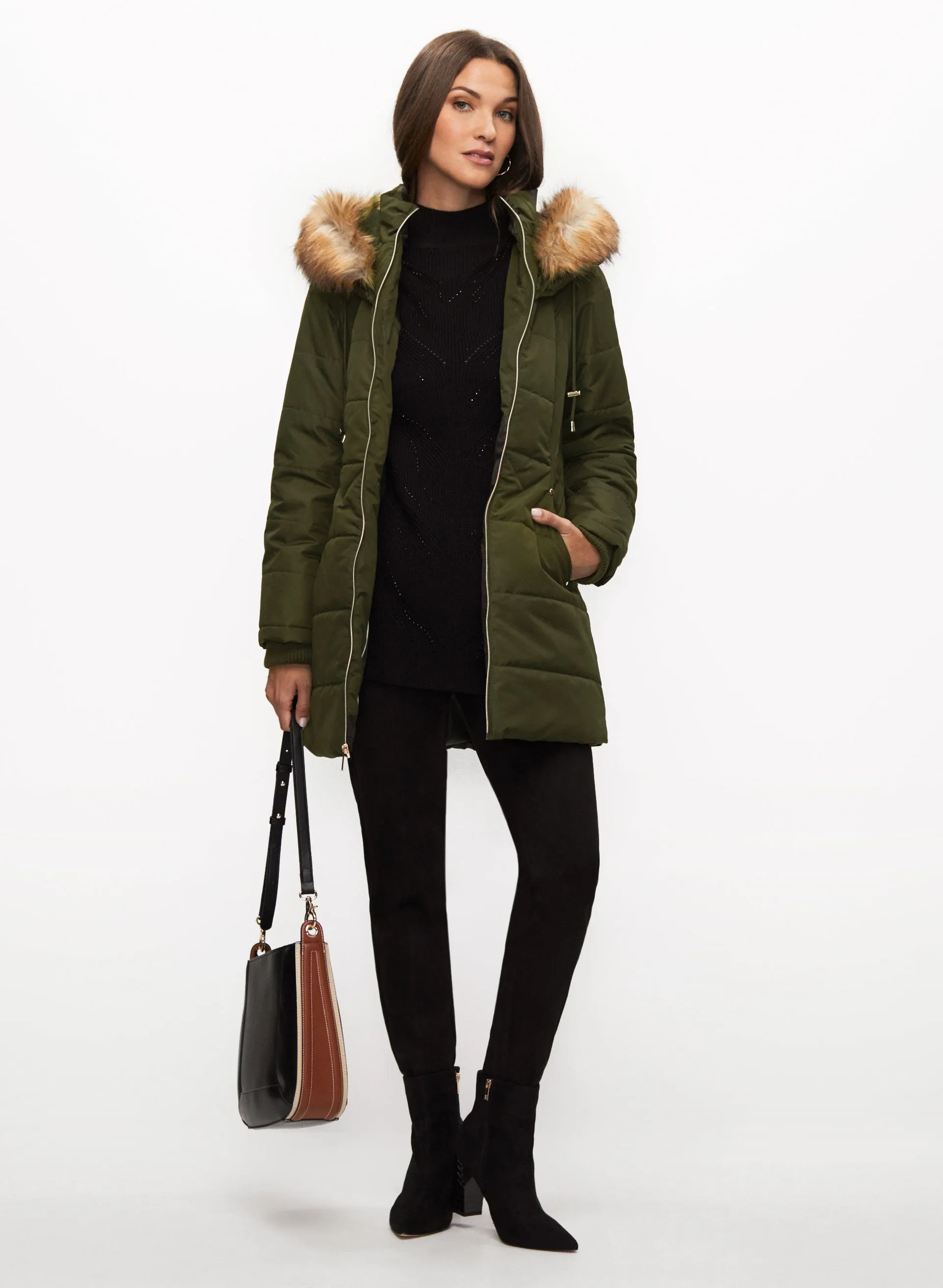 Vegan Down Quilted Coat