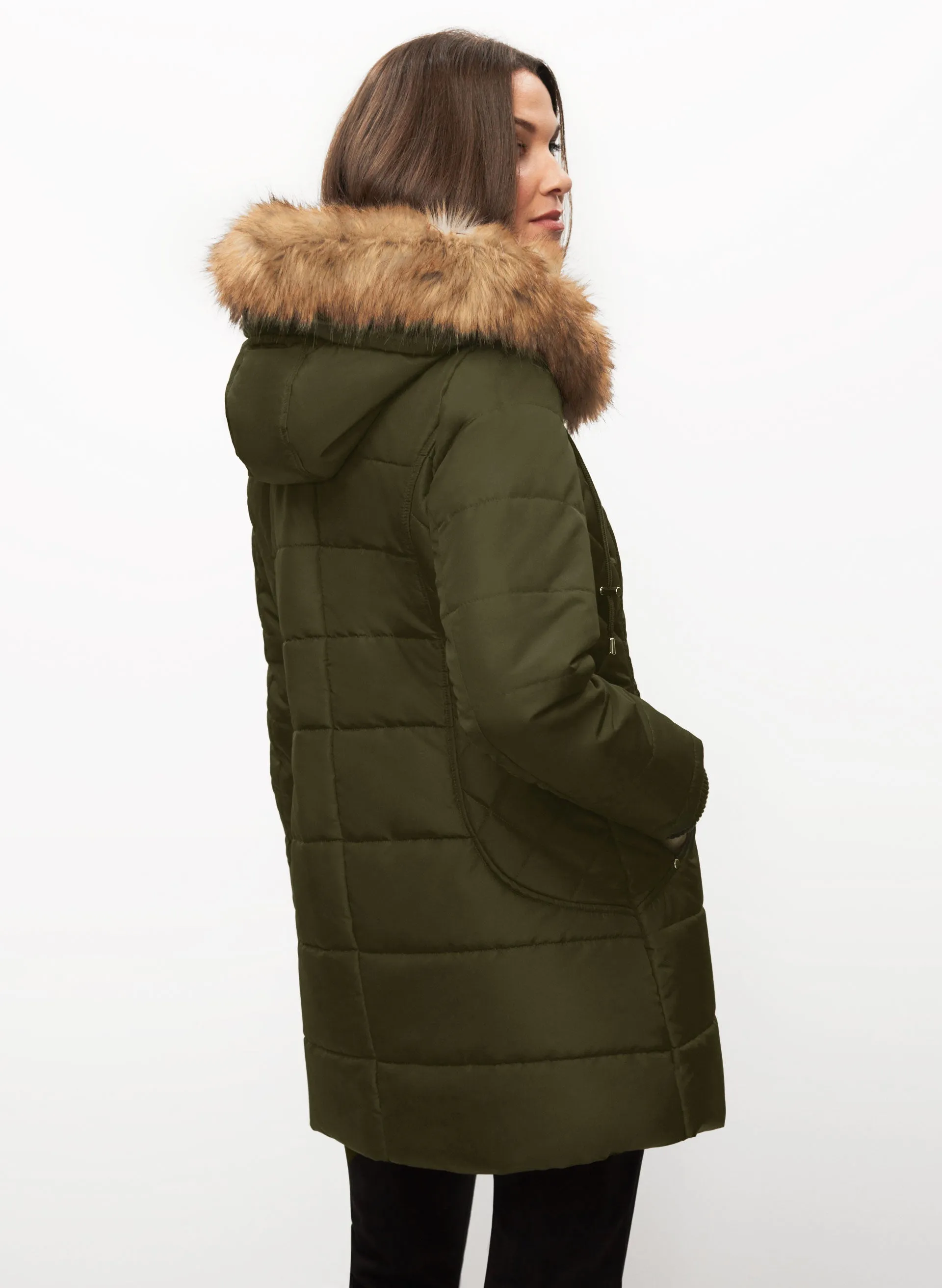 Vegan Down Quilted Coat