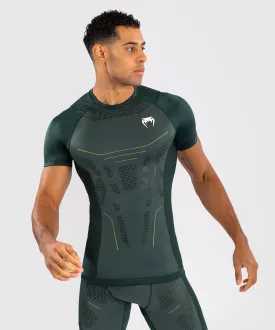 Venum Technical 3.0 Short Sleeve Rashguard - Forest Green