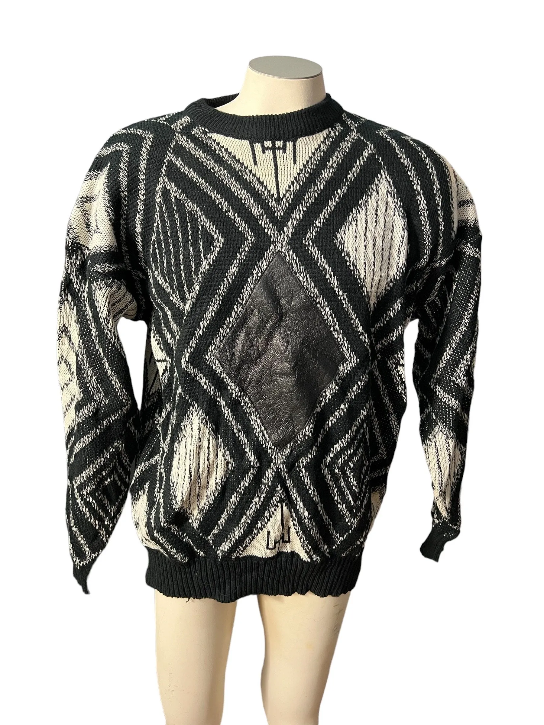 Vintage 80's men's sweater XL Impact