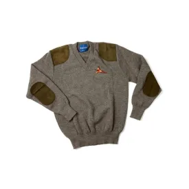 William Powell Mens Rutland Sweater with Pheasant Motif