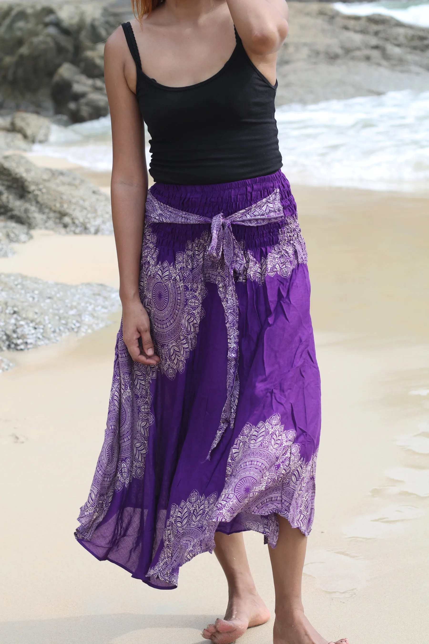 Women Maxi Dress Mandala Boho Long Skirt Beach Gypsy Festival Summer Dresses Wrap