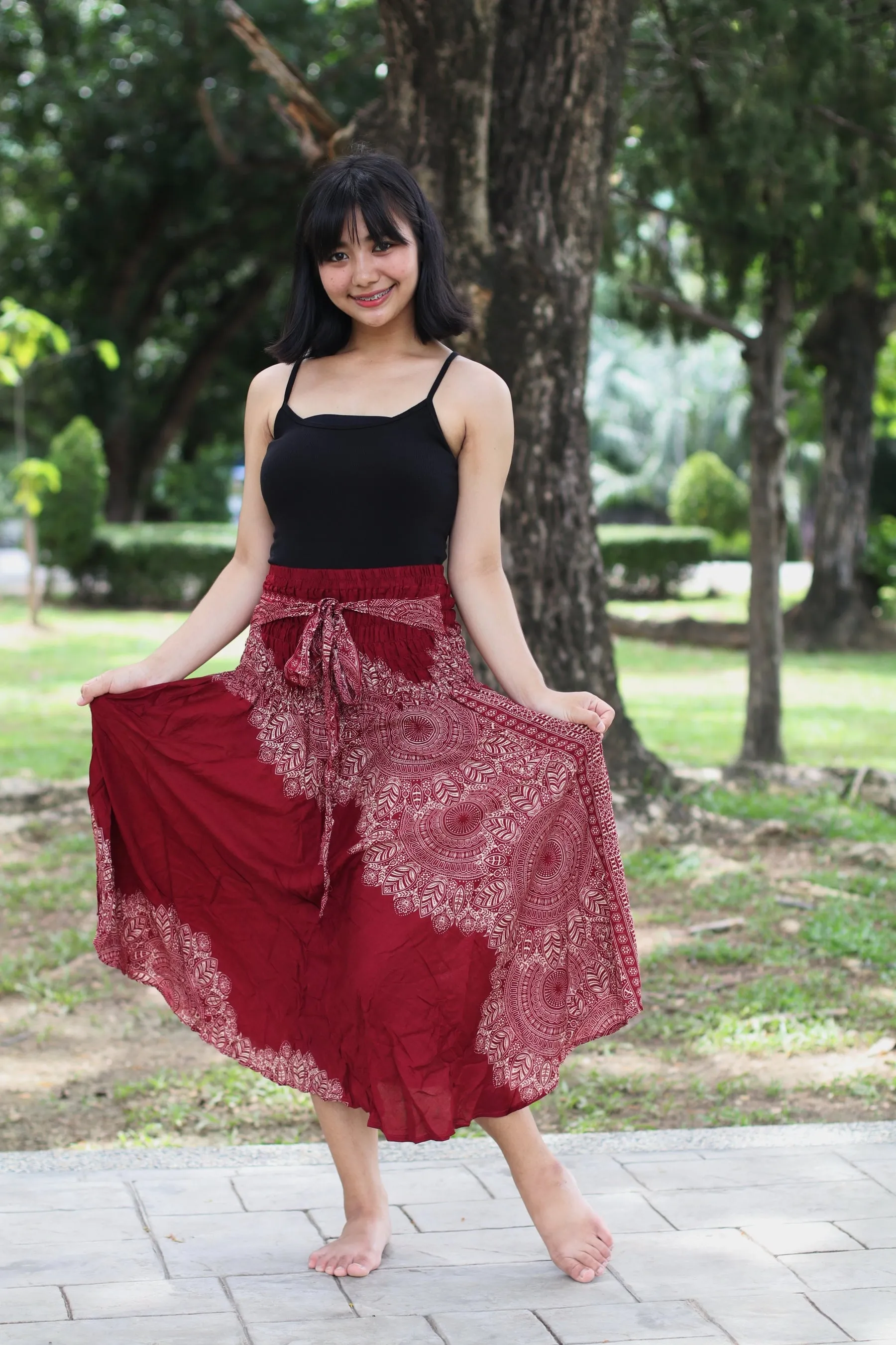 Women Maxi Dress Mandala Boho Long Skirt Beach Gypsy Festival Summer Dresses Wrap