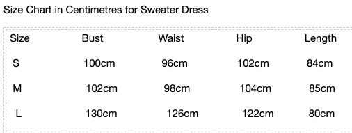 Womens Sweater Dress